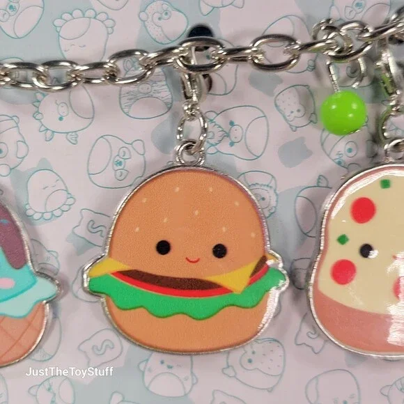 Original Squishmallows Food Squad Interchangeable Charm Set New - Picture 5 of 7